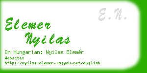 elemer nyilas business card